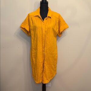 Ophelia & Co. Golden Midi Shirt Dress